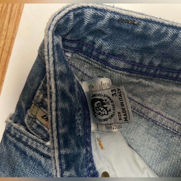 Diesel Men’s Bootcut ZAF Denim Jeans size  33W Cowboy Western Italy Made - Picture 6 of 14